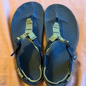 Bedrock Sandals Cairn 3D Pro II in Moss with Vibram soles.